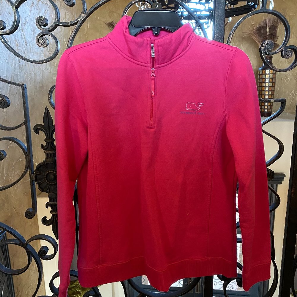 LIMITED EDITION Vineyard Vines Pink 1/4 Zip Down